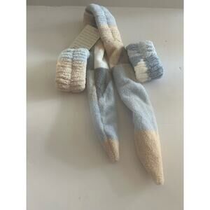 PJ Salvage Spa Headband Wristband 3 Piece Set Blue White NWT